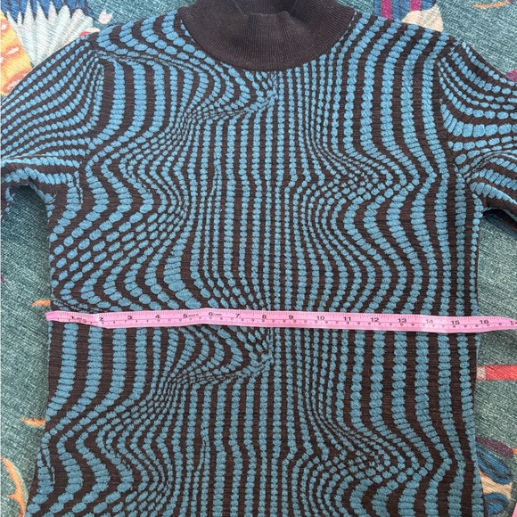 Paloma Wool Ogane knit top in ink blue optical print - Picture 5 of 15